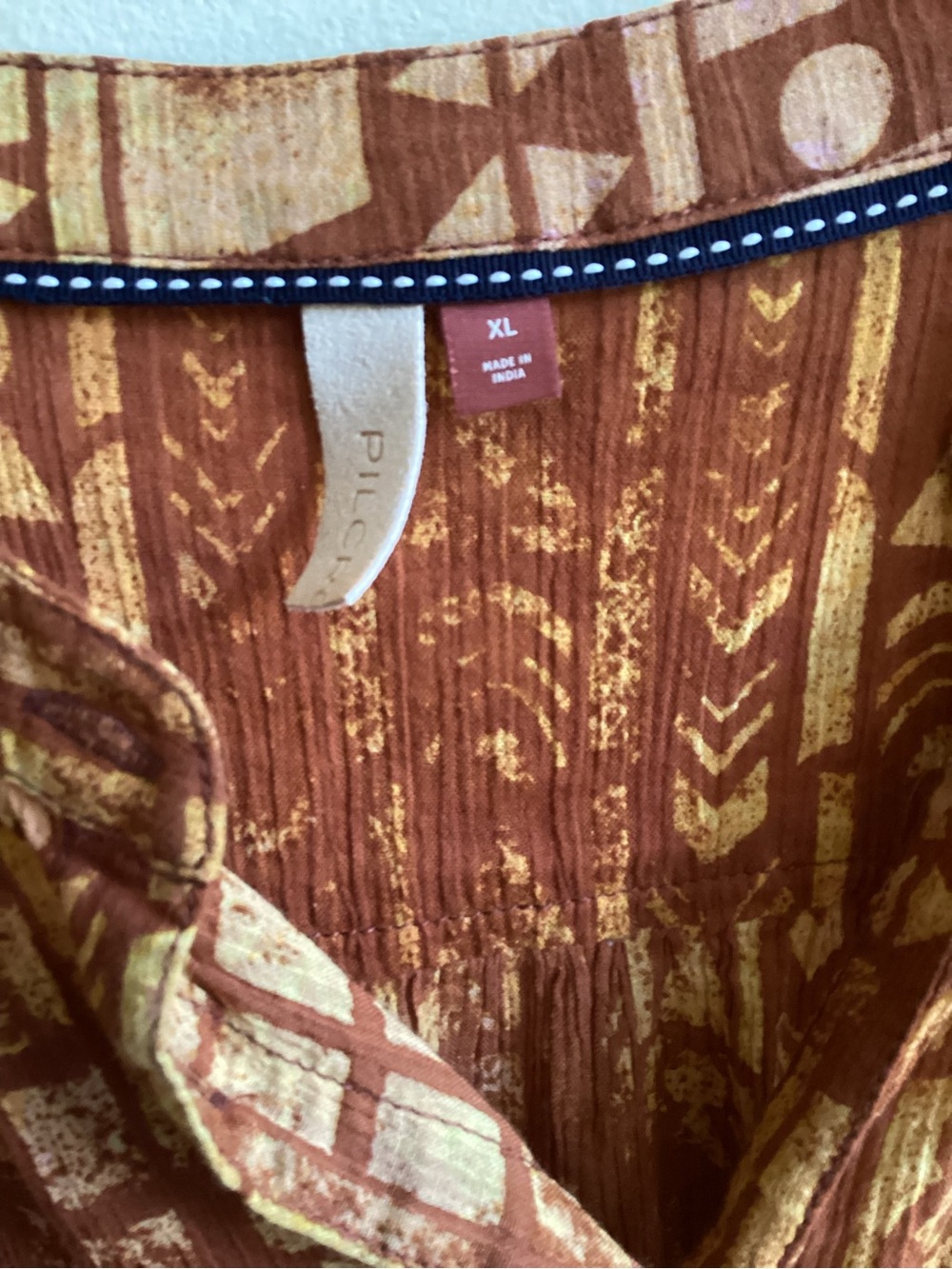 Anthropologie Pilcro The Sidney Batwing Gauze Blouse Size XL - Picture 5 of 5